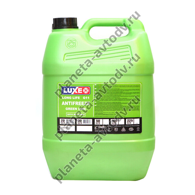 Антифриз готовый "LUXE" GREEN LINE G11 Зеленый (-40С) 20кг 