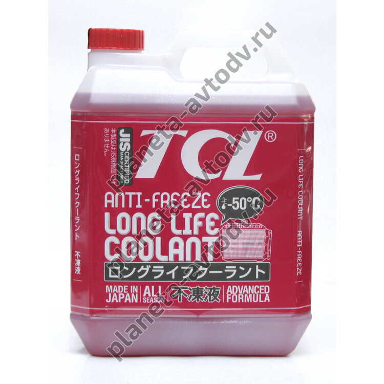 Антифриз готовый "TCL" Long Life Coolant Красный (-50С)  4л 