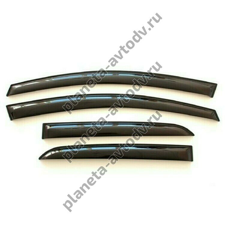 Ветровик накладной "SKYWAY" VT033 Toyota Vitz, Yaris 5д хетчбек 2005 -2010 (компл 4шт.)