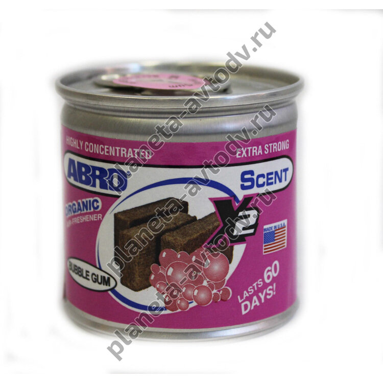 Ароматизатор "ABRO" Баночка Х2 (Bubble Gum) 80г /БОЛЬШАЯ УП