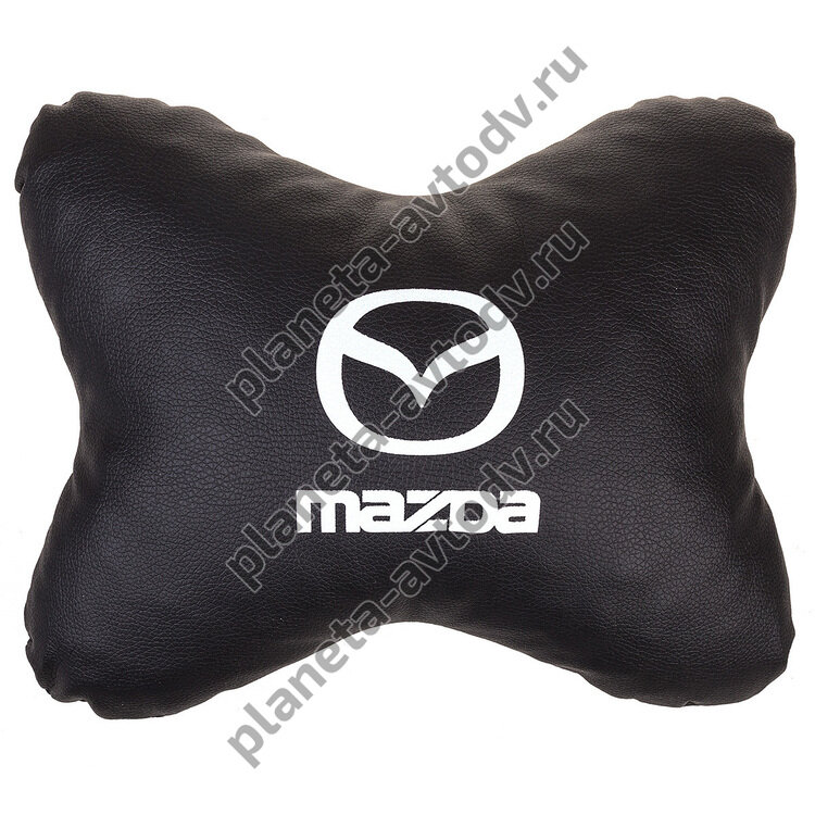 Подушка на подголовник "SKYWAY" S08002001 кожа искусственная MAZDA (Черный)