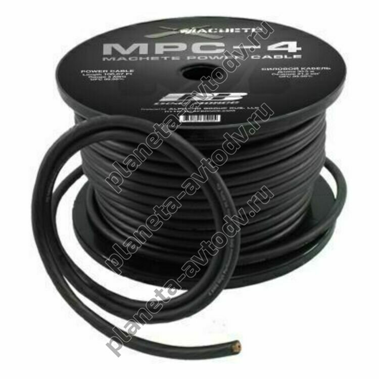 Кабель силовой 4 Ga (21,2 мм2) MPC-4GA (Черный)