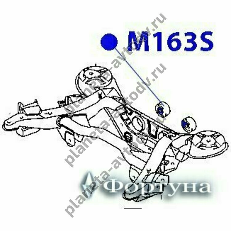 Сайлентблок "Фортуна" M163S (наб.-1шт)