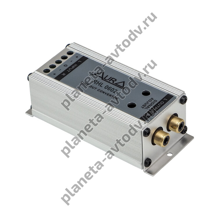 Адаптер канальный "AURA" RHL-0602 двух канальный RCA HI/LOW