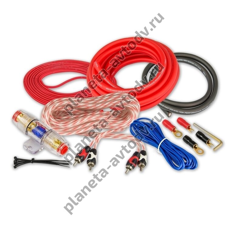 Кабель (комплект) для усилителя "AURA" AMP-2204 (2*20мм2)