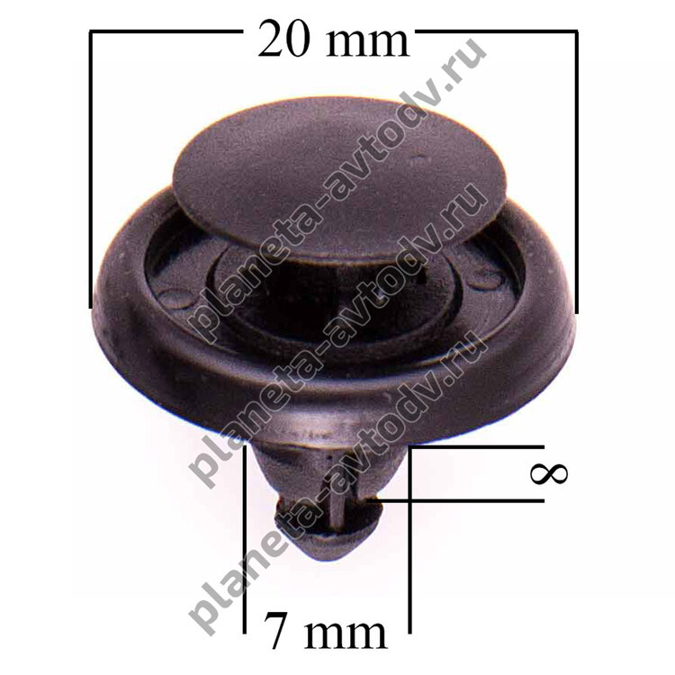 Клипса "SKYWAY" S05601075 (1уп.-25шт) универсальная (TOYOTA) KJ490