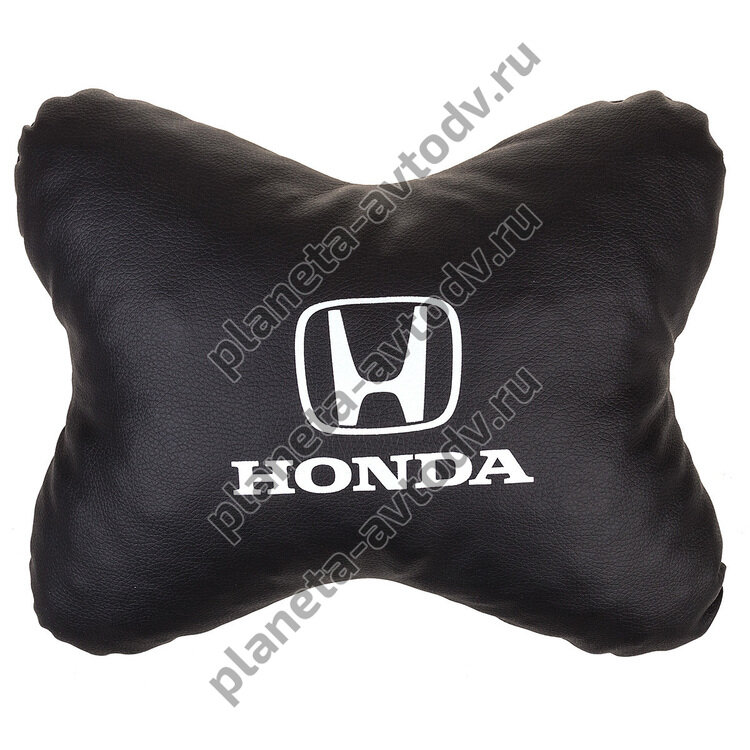 Подушка на подголовник "SKYWAY" S08002002 кожа искусственная HONDA (Черный)