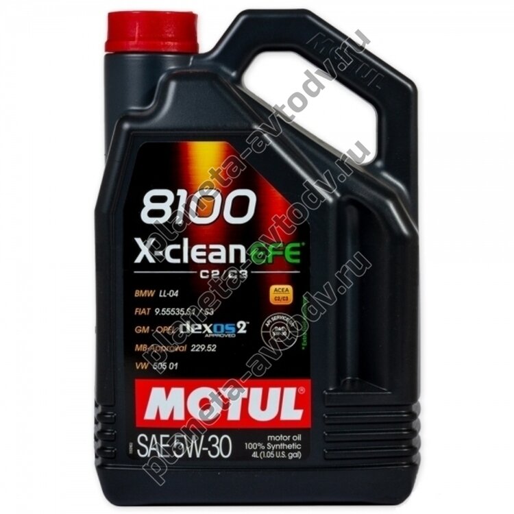 Масло моторное "MOTUL" 8100 X-clean EFE (5W30) 4л 