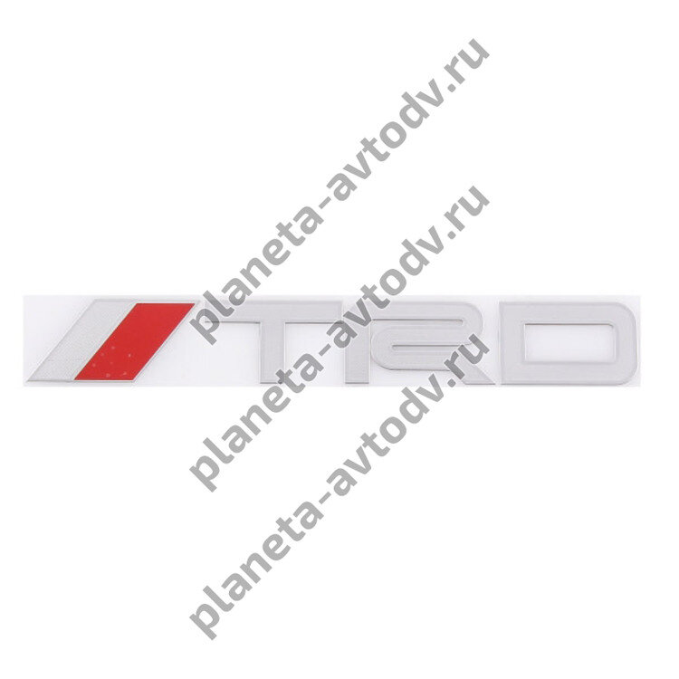Шильдик металлопластик SW "TRD" Красный (Наклейка) 150*20мм