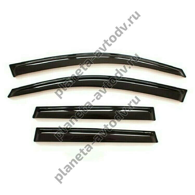 Ветровик накладной "SKYWAY" VH004 Honda Fit, Jazz 2001-2007 (компл 4шт.)