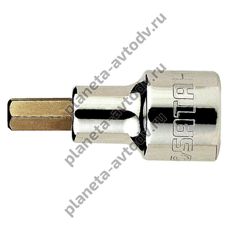 Головка торцевая "SATA" 24207 на 1/2" с шестигранной вставкой 12мм L-50мм