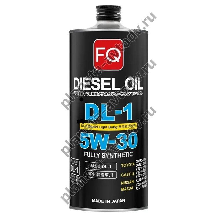 Масло моторное "FQ" DIESEL FULLY SYNTHETIC DL-1  (5W30)  1л
