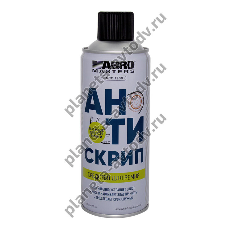 Антискрип для ремней "ABRO" BD-100-450-AM-RE (450мл) 