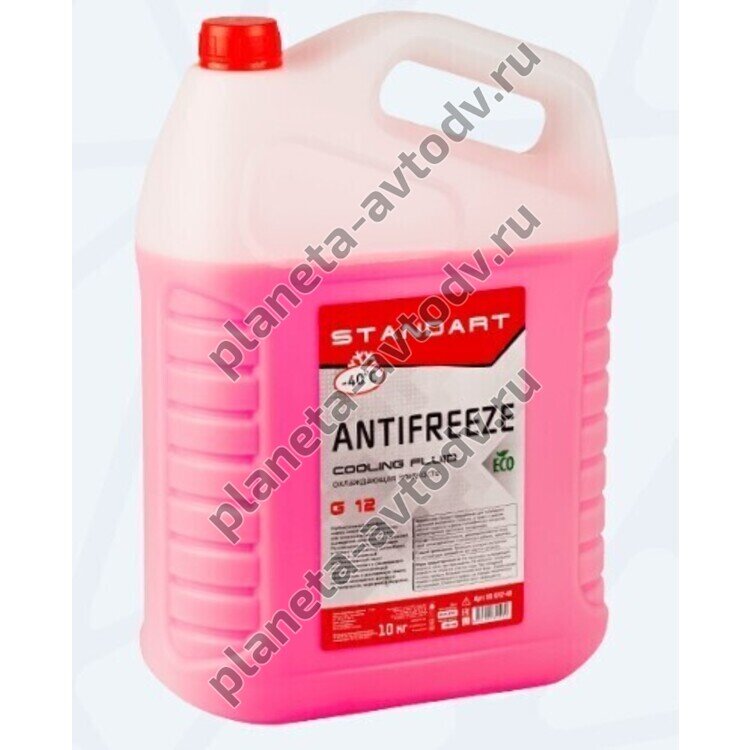 Антифриз готовый "STANDART" Красный G12 (-40С) 10кг