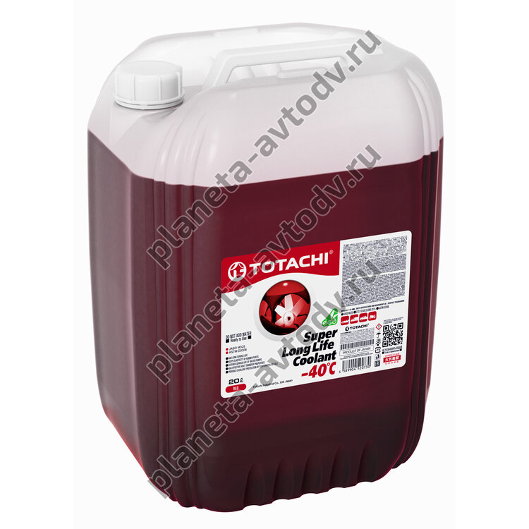 Антифриз готовый "TOTACHI" SUPER LONG LIFE COOLANT Красный (-40С) 20л  