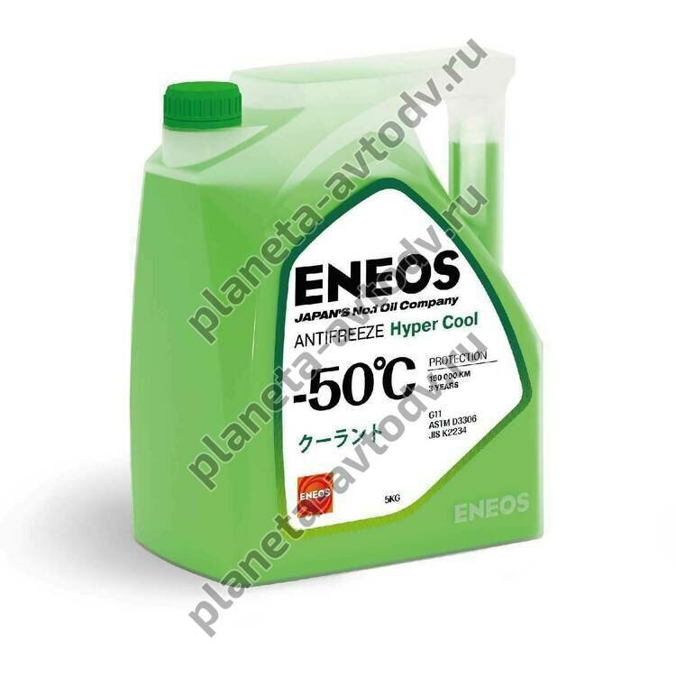 Антифриз готовый "ENEOS" HYPER COOL Зеленый (-40С)  5кг