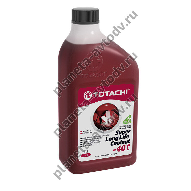 Антифриз готовый "TOTACHI" SUPER LONG LIFE COOLANT Красный (-40С)  1л  