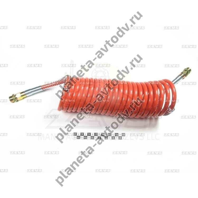 Шланг для подключения тормозов полуприцепа (красный) RLD5-F007B; 3730 014 003 0; M22*1.5; (пневмо) К