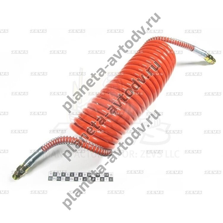 Шланг для подключения тормозов полуприцепа (красный) RLD5-F007; 3730 014 001 0; M16*1.5; (пневмо) Ки