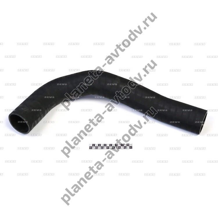 Патрубок радиатора охлаждения RH1265; MC011265; MMC; (Ø75-Ø75); SiL; HY; HY