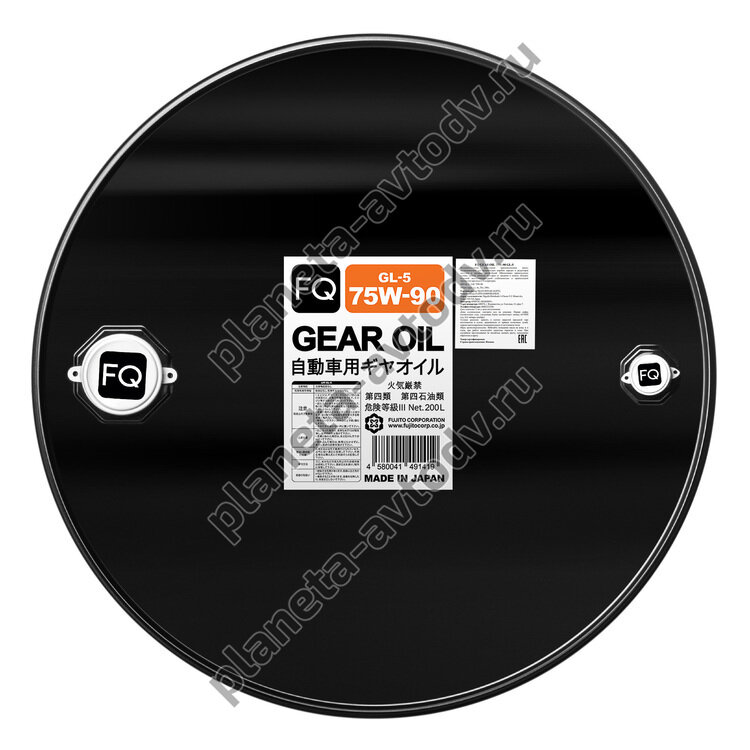 Масло трансмиссионное "FQ" GEAR GL-5 SEMI-SYNTHETIC (75W90) 200л /ПОД ЗАКАЗ