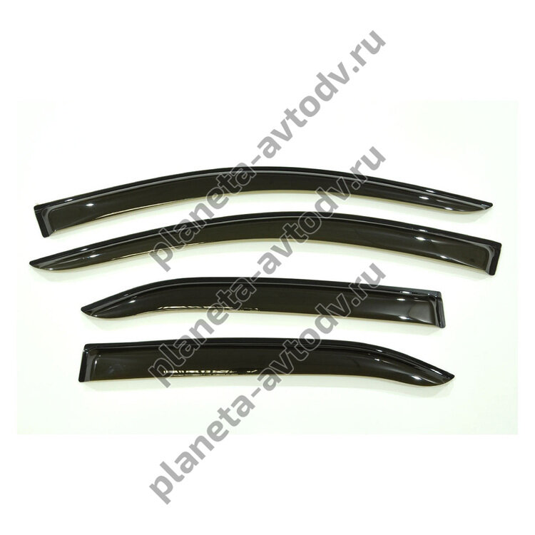 Ветровик накладной "SKYWAY" VT028 Toyota Camry XV40 2006-2011г (компл 4шт.)