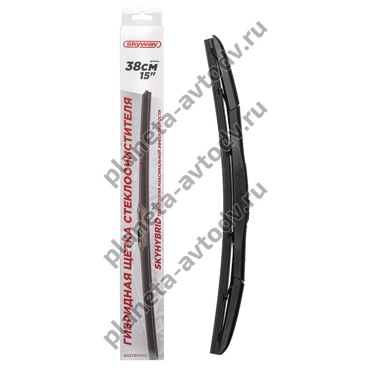 Щетка стеклоочистителя "SKYWAY" S02705002 гибридная  38см (15")