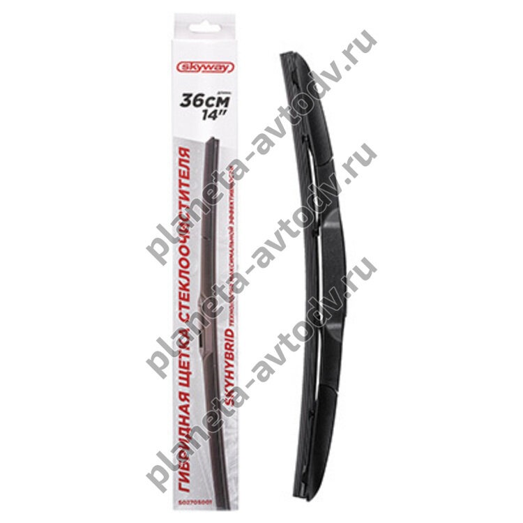 Щетка стеклоочистителя "SKYWAY" S02705001 гибридная  36см (14")