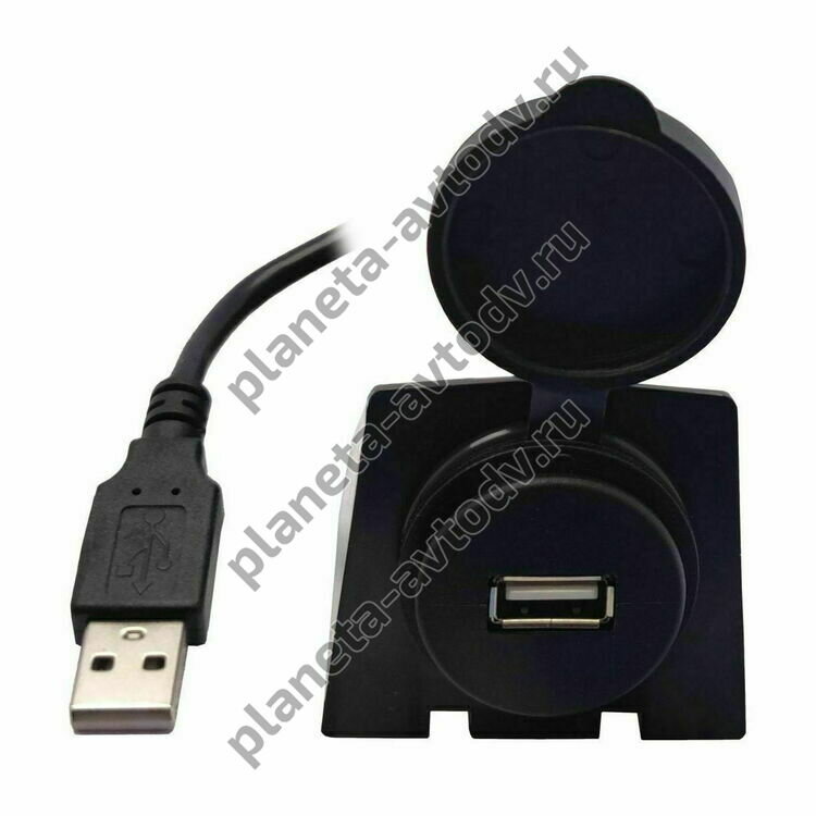Кабель RP-USBUNc для выноса разъема в салон (0,5м, 1*USB2.0) с подставкой