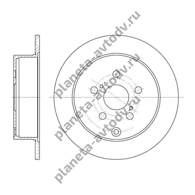 Диск тормозной "G-brake" GR-01371