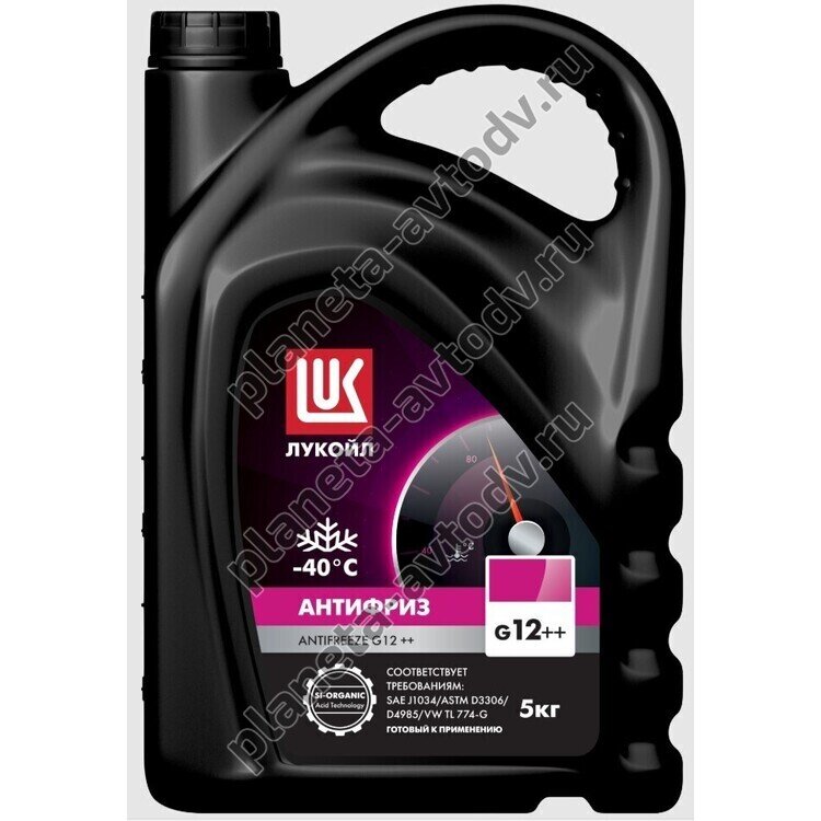 Антифриз готовый "LUKOIL" G12++ Розовый (-40С)  5кг  