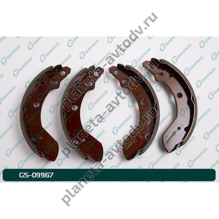 Колодки тормозные барабанные "G-BRAKE" GS-09967