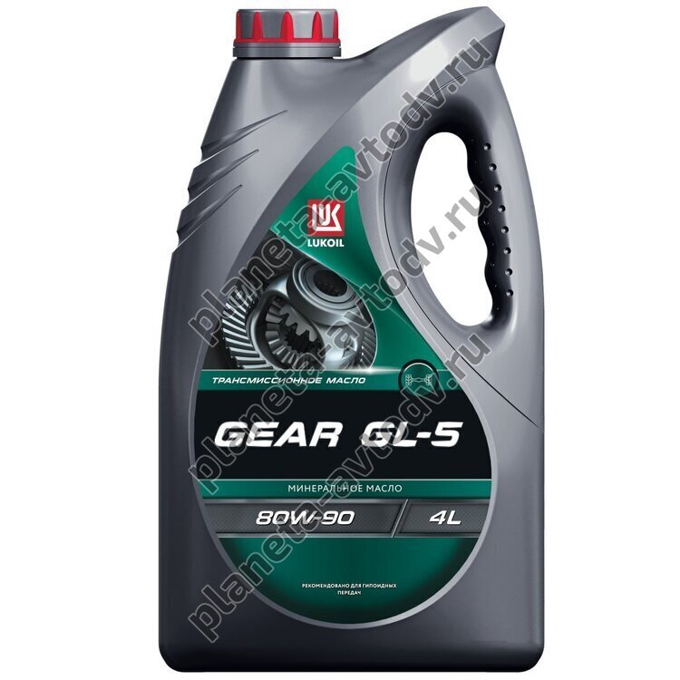 Масло трансмиссионное "LUKOIL" GEAR GL-5 (80W90)  4л  — фото 1 из 3