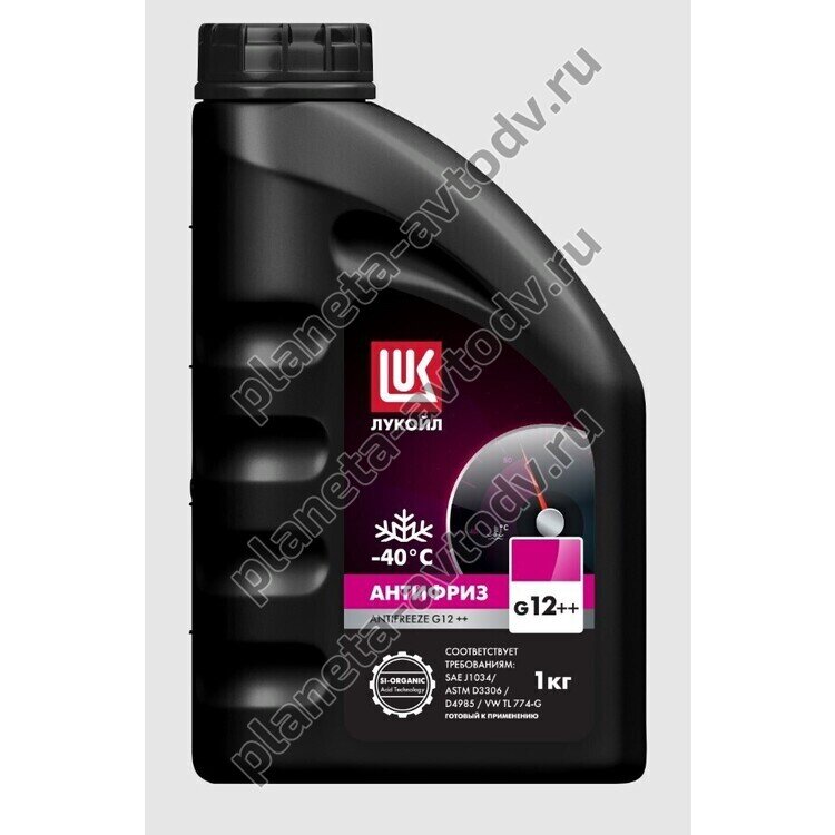 Антифриз готовый "LUKOIL" G12++ Розовый (-40С)  1кг  