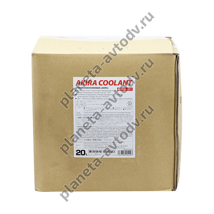 Антифриз готовый "AKIRA Coolant" Красный (-40С) 20л /мягкая упаковка 