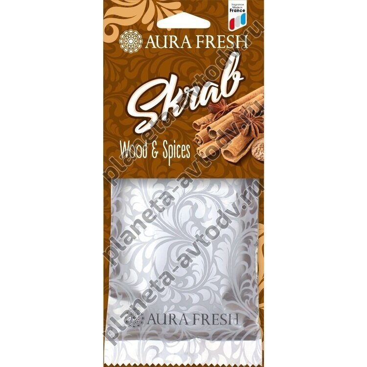 Ароматизатор "AURA FRESH" SKRAB Wood & Spices (40гр)