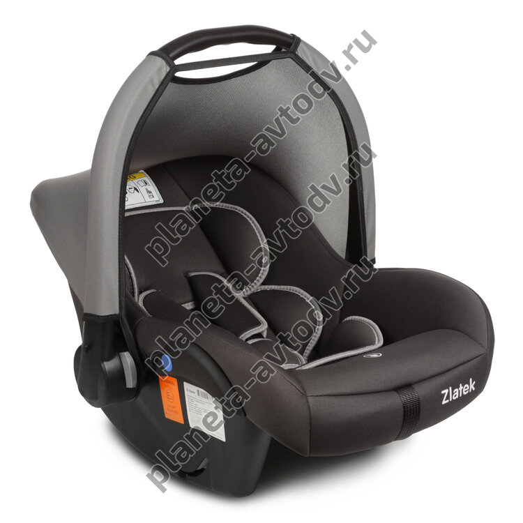 Детское сиденье (кресло) безопасности "ZLATEK" Colibri KRES4037 гр. 0+, 0-13 кг, 0-1,5 лет (Темно-серый)