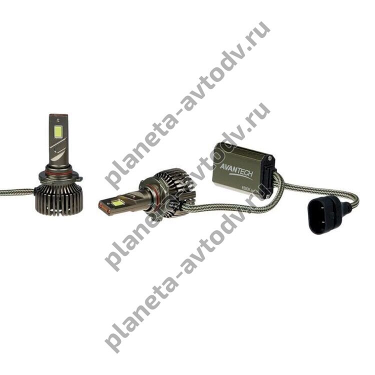 Лампа светодиодная LED "AVANTECH" HB3 серия "APEX" 75 Ватт, 6500К, 7000lm (наб-2шт) ALBHB375W