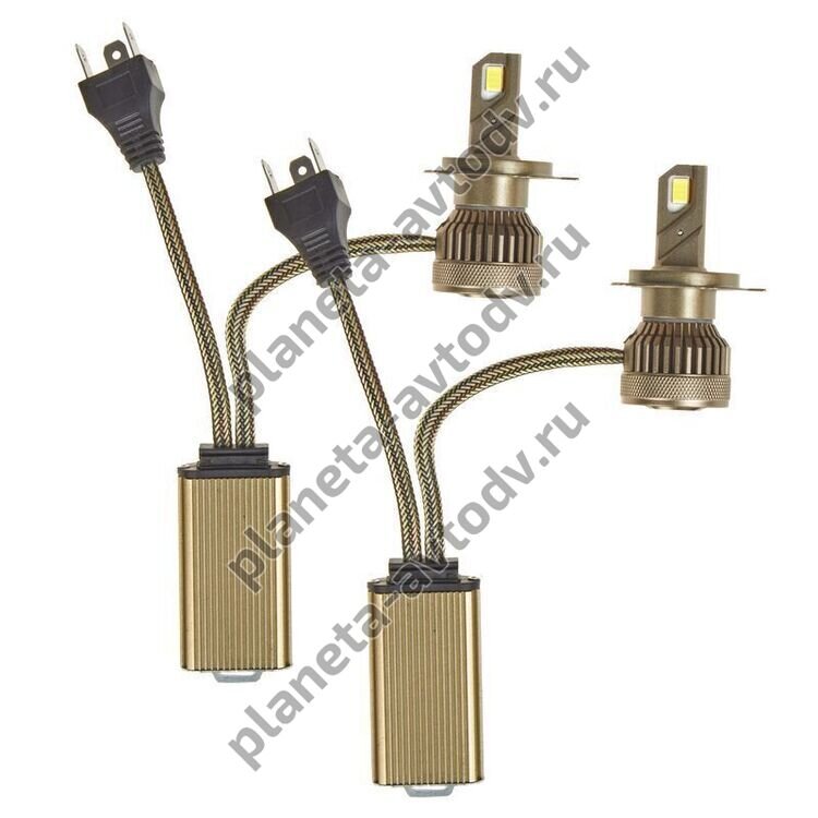 Лампа светодиодная LED "AVANTECH" H4 45W, 6500К 4500lm (наб-2шт) ALB0445W