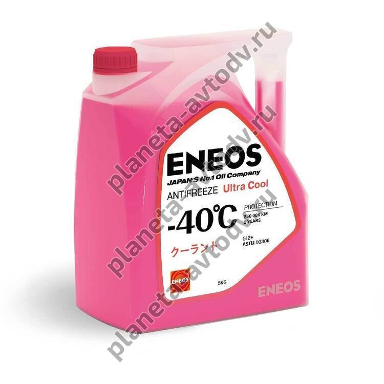 Антифриз готовый "ENEOS" ULTRA COOL G12+ Розовый (-40С)  5кг